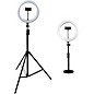 Gator Set of Two (2) Height-Adjustable Stands with Pivoting LED Ring Lights and Universal Phone Holders thumbnail