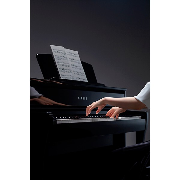 Yamaha Clavinova CLP-775 Console Digital Piano With Bench Polished Ebony