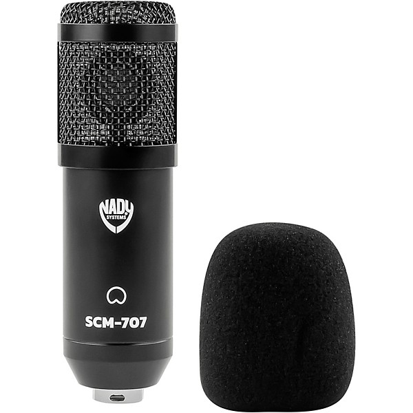 Nady SCM-707 8-Piece Studio Condenser Microphone Podcast Bundle