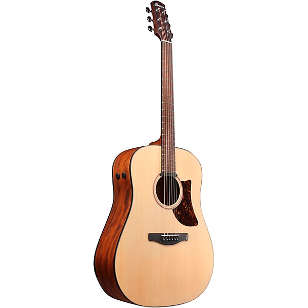 Ibanez AAD100E Advanced Acoustic Solid Top Dreadnought Guitar Open Pore Satin Natural