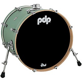 PDP by DW Concept Maple Bass Drum with Ch... PDP by DW Concept Maple Bass Drum with Chrome Hardware 20 x 16 in. Satin Seafoam