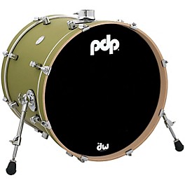 PDP by DW Concept Maple Bass Drum with Chro... PDP by DW Concept Maple Bass Drum with Chrome Hardware 20 x 16 in. Satin Olive