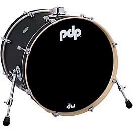 PDP by DW Concept Maple Bass Drum with Chro... PDP by DW Concept Maple Bass Drum with Chrome Hardware 20 x 16 in. Satin Black