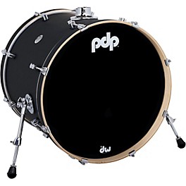 PDP by DW Concept Maple Bass Drum with Chro... PDP by DW Concept Maple Bass Drum with Chrome Hardware 22 x 18 in. Satin Black