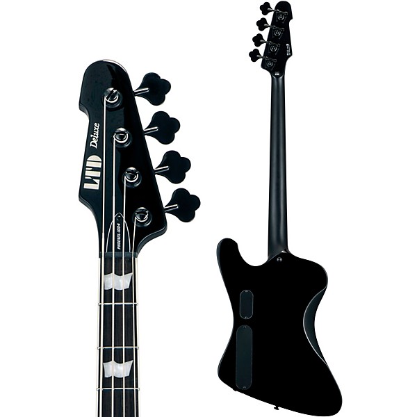 ESP Phoenix-1004 Electric Bass Black Black Pickguard