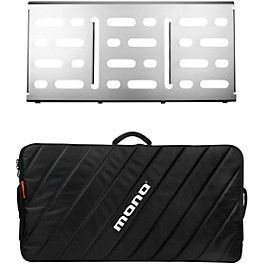 MONO MONO PEDALBOARD LARGE SILVER + PRO 2.0 ACCESSORY CASE