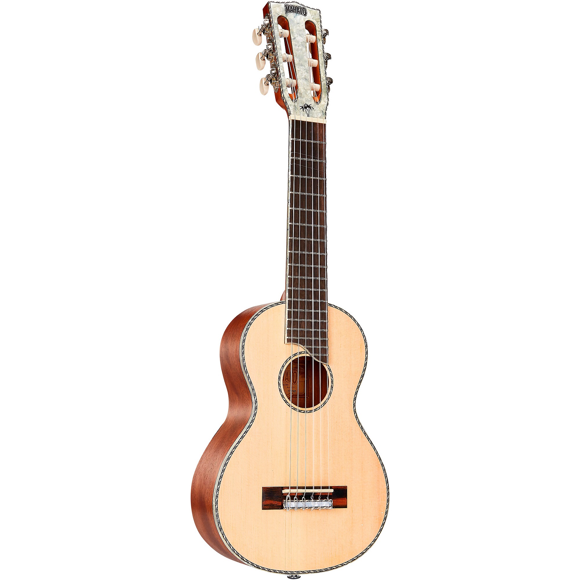 Mahalo Pearl Series Guitarlele Ukulele with Gig Bag Natural