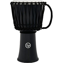 Open Box LP World 10 inch Rope Tuned Circle Djembe Level 1  Black