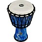 LP World 10 inch Rope Tuned Circle Djembe Blue Marble