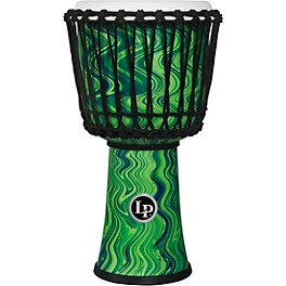 LP World 10 inch Rope Tuned Circle Djembe Green Marble LP World 10 inch Rope Tuned Circle Djembe Green Marble