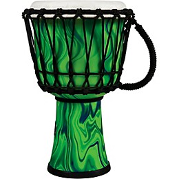 LP World 10 inch Rope Tuned Circle Djembe Green Marble