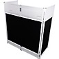 ProX VISTA DJ Booth Facade Table Station with White/Black Scrim kit and Padded Travel Bag White thumbnail