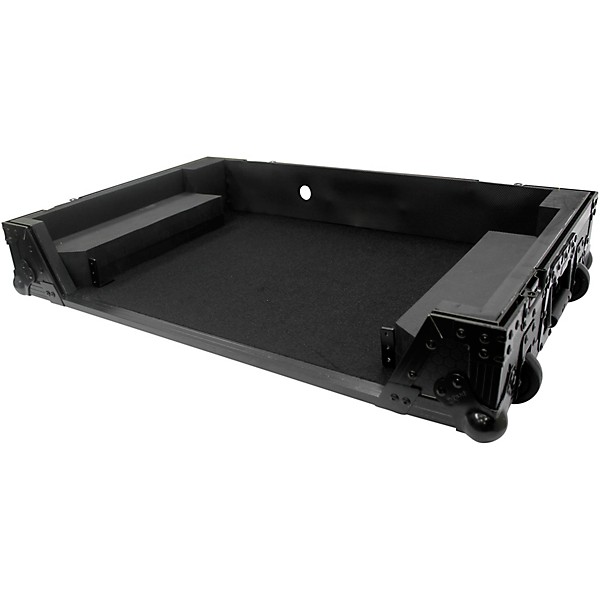 ProX Flight Case For RANE ONE DJ Controller with 1U Rack and Wheels - Black/Black