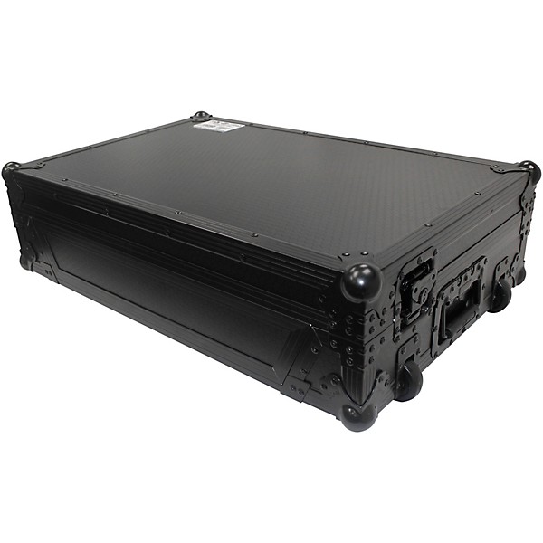 ProX Flight Case for RANE ONE MKII DJ Controller with 1U Rack and Wheels - Black/Black