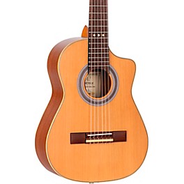 Ortega RQ39E Requinto Acoustic-Electric Guitar Natural