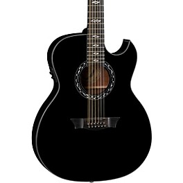 Dean Exhibition 12-String Thin body Acoustic-Electric Guitar Classic Black