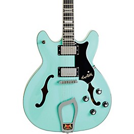 Hagstrom Viking Limited-Edition Semi-Hollow Elec... Hagstrom Viking Limited-Edition Semi-Hollow Electric Guitar Aged Sky Blue