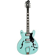 Hagstrom Viking Limited-Edition Semi-Hollow Electric Guitar Aged Sky Blue for sale