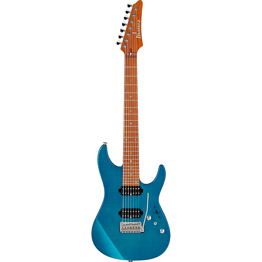 Ibanez Mm7 Martin Miller Signature Electric Guitar Transparent Aqua Blue