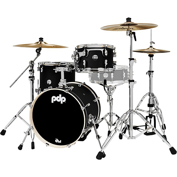 PDP by DW Concept Maple 3-Piece Bop Shell Pack Satin Black