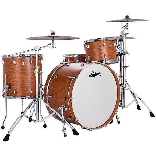 Ludwig NeuSonic 3-Piece Pro Beat Shell Pack With 24" Bass Drum Satinwood