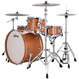 Ludwig NeuSonic 3-Piece Pro Beat Shell Pack With 24" Bass Drum Satinwood