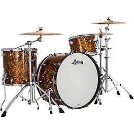 Ludwig NeuSonic 3-Piece Pro Beat Shell P... Ludwig NeuSonic 3-Piece Pro Beat Shell Pack With 24" Bass Drum Butterscotch Pearl