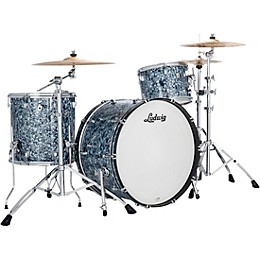 Ludwig NeuSonic 3-Piece Pro Beat Shell Pack With 24" Bass Drum Satin Blue Pearl