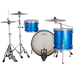 Ludwig NeuSonic 3-Piece Pro Beat Shell Pack With 24" Bass Drum Blue Super Sparkle