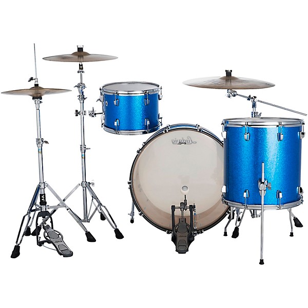 Ludwig NeuSonic 3-Piece Pro Beat Shell Pack With 24" Bass Drum Blue Super Sparkle