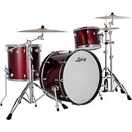 Ludwig NeuSonic 3-Piece Pro Beat Shell Pack With 24" Bass Drum Merlot Super Sparkle