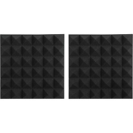 Gator GFW-ACPNL1212P-2PK Pair ... Gator GFW-ACPNL1212P-2PK Pair of 2 Inch - Thick Acoustic Foam Pyramid Panels 12x12 Charcoal