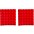 Gator GFW-ACPNL1212P-2PK Pair of 2 ... Gator GFW-ACPNL1212P-2PK Pair of 2 Inch - Thick Acoustic Foam Pyramid Panels 12x12 Red