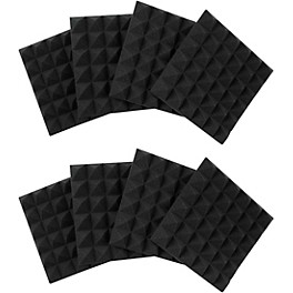 Gator GFW-ACPNL1212P-... Gator GFW-ACPNL1212P-8PK Eight (8) Pack of 2 Inch -Thick Acoustic Foam Pyramid Panels 12x12 Charcoal