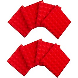 Gator GFW-ACPNL1212P-8PK E... Gator GFW-ACPNL1212P-8PK Eight (8) Pack of 2 Inch -Thick Acoustic Foam Pyramid Panels 12x12 Red