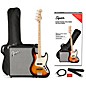 Squier Affinity Jazz Bass Limited-Edition Pack With Fender Rumble 15W Bass Combo Amp 3-Color Sunburst thumbnail