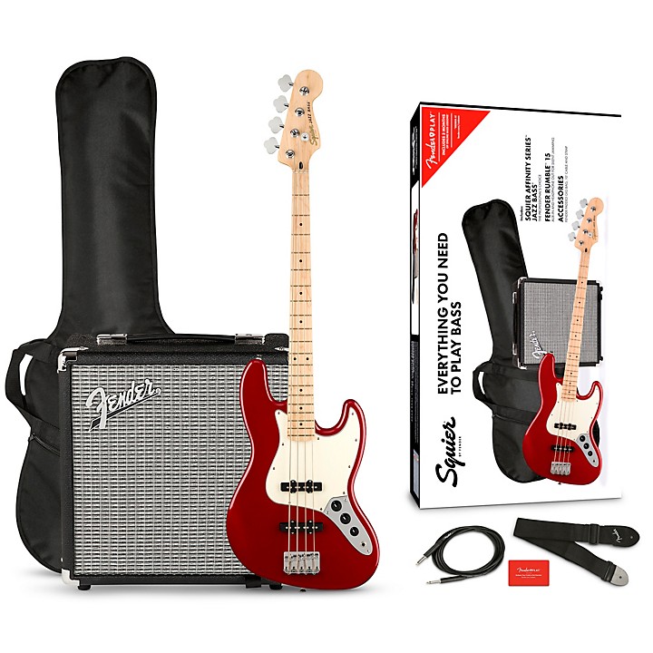 Squier Affinity Jazz Bass Limited-Edition Pack With Fender Rumble