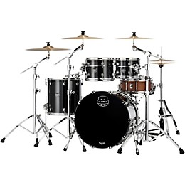 Mapex Saturn Evolution Rock Birch 4-Piece Shell Pack With 22" Bass Drum Piano Black