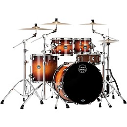 Mapex Saturn Evolution Rock Birch 4-Piece Shell Pack With 22" Bass Drum Exotic Sunburst