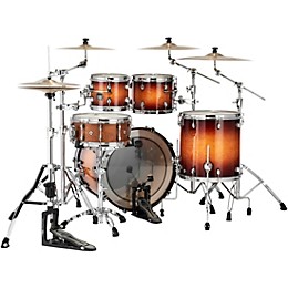 Mapex Saturn Evolution Rock Birch 4-Piece Shell Pack With 22" Bass Drum Exotic Sunburst