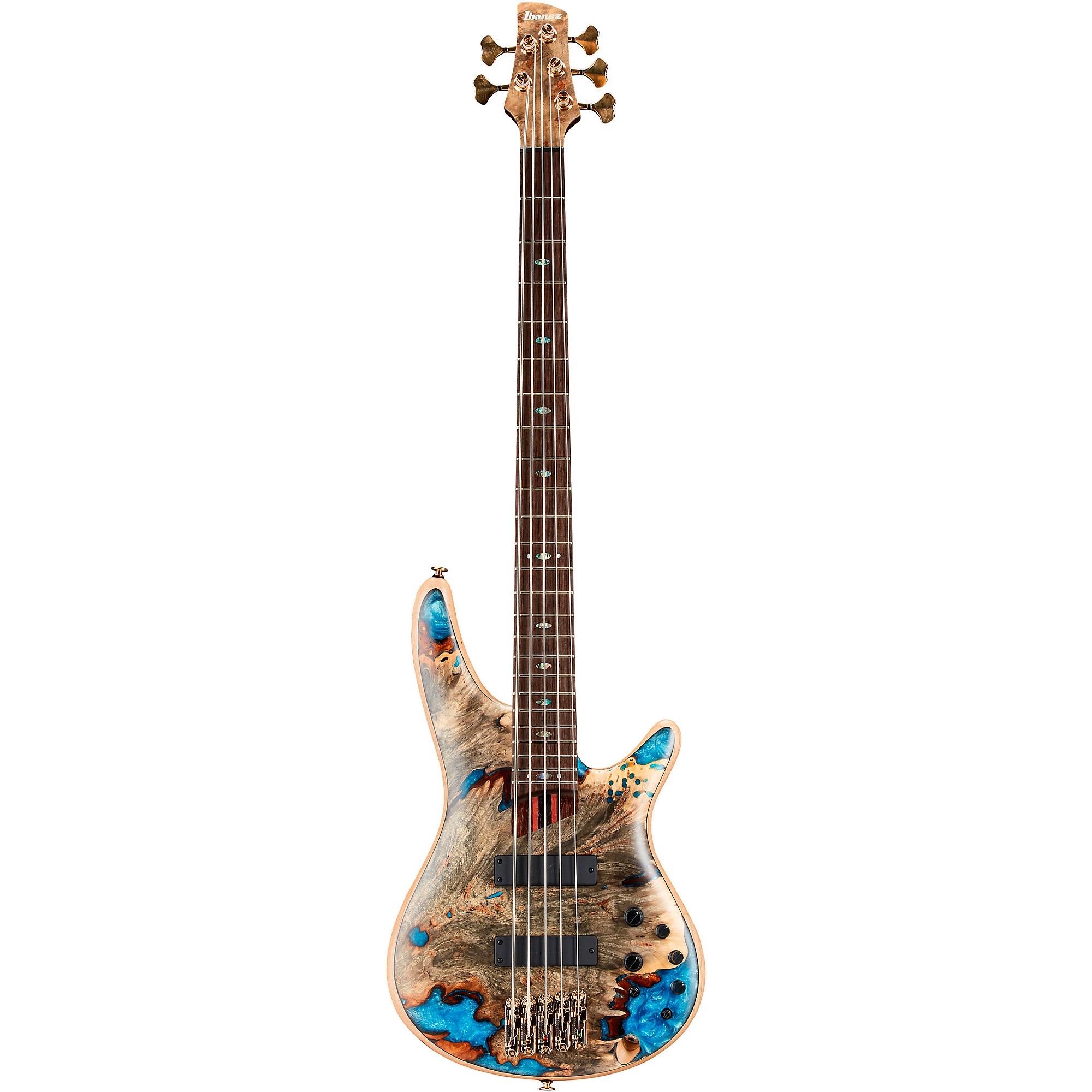 Platinum Ibanez JCSR2021 5-String Electric Bass Guitar Natural Low
