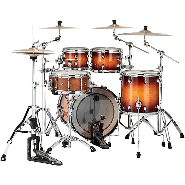 Mapex Saturn Evolution Fusion Maple 4-Piece Shell Pack With 20" Bass Drum Exotic Sunburst