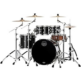Mapex Saturn Evolution Classic Birch 4-Piece Shell Pack With 22" Bass Drum Piano Black