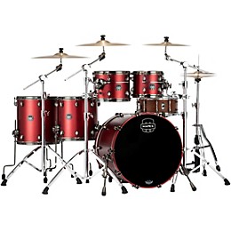 Mapex Saturn Evolution Workhorse Birch 5-Piece Shell Pack With 22" Bass Drum Tuscan Red
