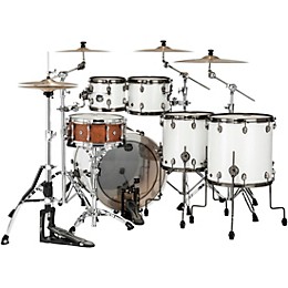 Mapex Saturn Evolution Workhorse Birch 5-Piece Shell Pack With 22" Bass Drum Polar White