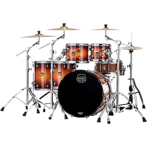 Mapex Saturn Evolution Workhorse Birch 5-Piece Shell Pack With 22" Bass Drum Exotic Sunburst