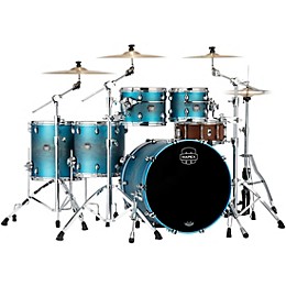 Mapex Saturn Evolution Workhorse Birch 5-Piece Shell Pack With 22" Bass Drum Exotic Azure Burst