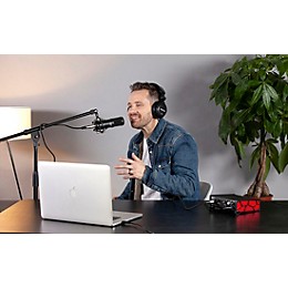 TASCAM TM-70 Dynamic Broadcast Streaming Microphone Black