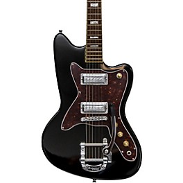 Silvertone 1478 Solidbody Electric Guitar Red Sunburst Silvertone 1478 Solidbody Electric Guitar Gloss Black