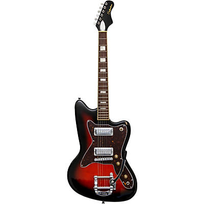 Silvertone 1478 Solidbody Electric Guitar Red Sunburst for sale